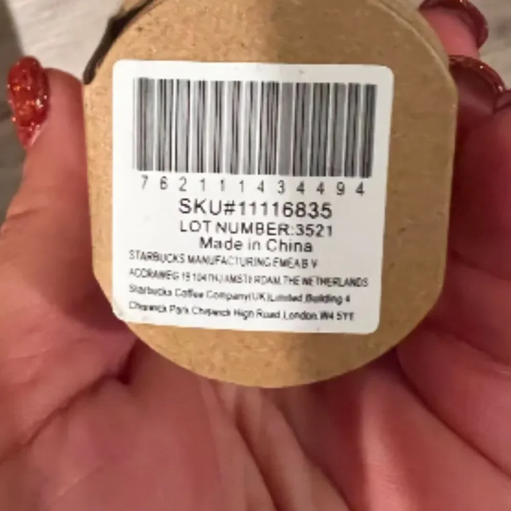 NWT Starbucks Cold Cup Ornament Keychain europe NWT